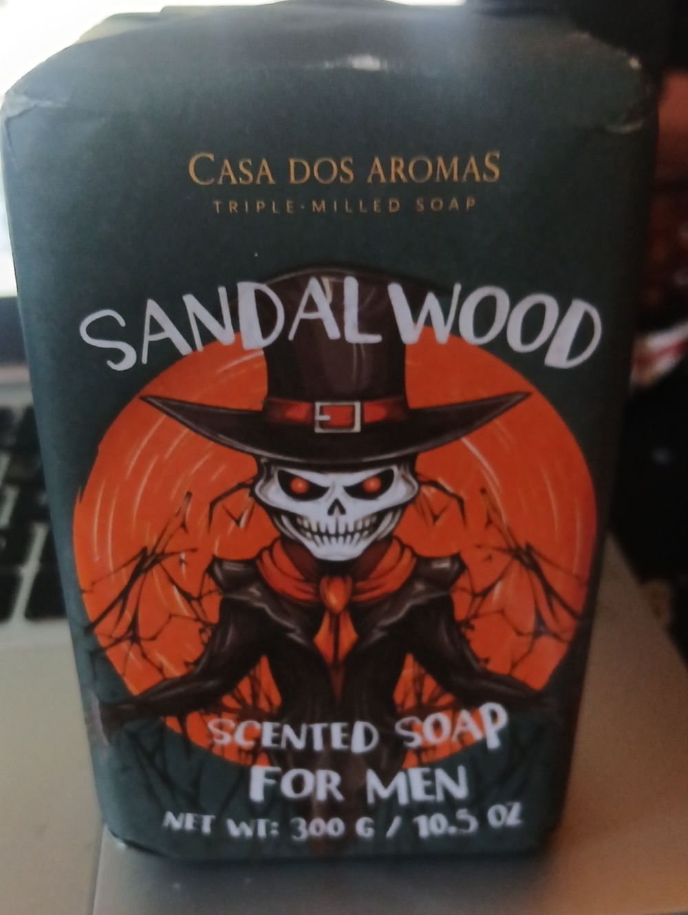 Sandalwood Scented Soap for Men - Dark Green